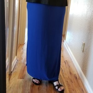 Come N See Skirts - Women's Plus Size Long Blue Skirt Come N See Skirts - Women's Plus Size Long Blue Skirt